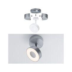 Paulmann URail Single Spot-Base max50W Chrom matt 230V Kunststoff