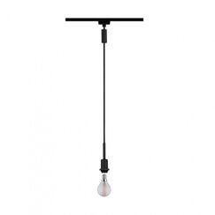 Paulmann URail DecoSystems Pendel max 1x20W E14 230V Schwarz matt, Stoffkabel