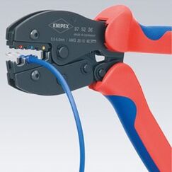 Knipex PreciForce Crimpwerkzeug Schwarz, Blau, Rot