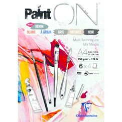 Clairefontaine PaintON Multi-Techniques Kunstpapier 24 Blätter