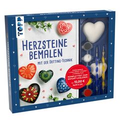 TOPP Verlag Kreativ-set herz-steine bemalen mit der dotting-technik