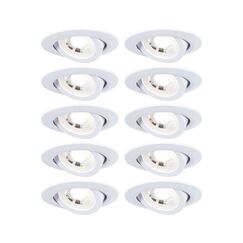 Paulmann LED Einbauleuchte 3-Step-Dim 10er- Set schwenkbar rund 82mm 70° 10x4,8W 10x45