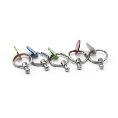 TROIKA 99Z211 Schlüsselring/Etui Metallisch, Mehrfarbig