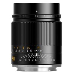 TTArtisan 50mm F1.4 ASPH MILC Standardobjektiv Schwarz