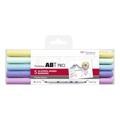 Tombow ABTP-5P-2 Marker 5 Stück(e) Meißel-/Bürstenspitze Pastell