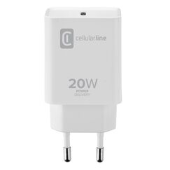 Cellularline USB-C Charger 20W - iPad (2020), iPad Pro (2018 or later) and iPad Air (2020)