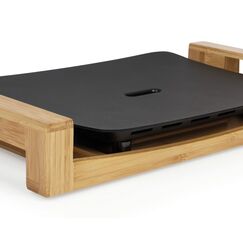 KOENIG B02330 Raclette Grill 4 Person(en) 1600 W Bambus, Schwarz