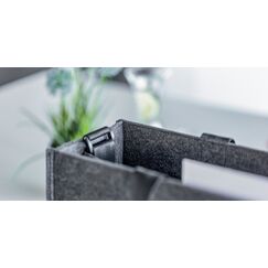 Sigel BA411 Handtasche/Umhängetasche Filz Grau Unisex Schultertasche