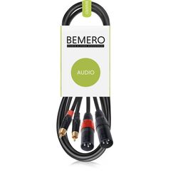 Bemero BAC2545-150BK 2x XLRm - 2x RCAm 1.5m Audio-Kabel 1,5 m 2 x XLR (3-pin) 2 x RCA Schwarz