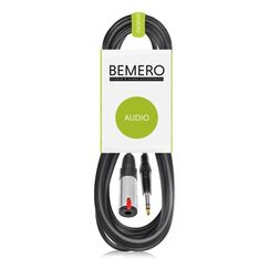 Bemero BAC5150-600BK Audio-Kabel 6 m 6.35mm Schwarz, Farbe: Schwarz, Länge: 10 m