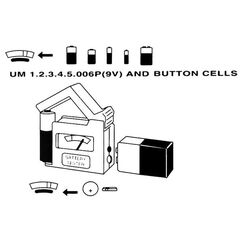 Velleman BATTEST Batterietester Schwarz
