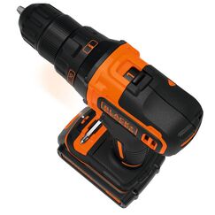 Black & Decker BDCDD186K-QW Bohrmaschine Schwarz, Orange