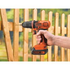 Black & Decker BDCDD18N-XJ Bohrmaschine 650 RPM Schwarz, Orange