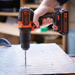 Black & Decker BDCHD18K-QW Bohrmaschine 1400 RPM Ohne Schlüssel Schwarz, Orange