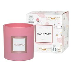 AVA & MAY CA-FLO-300 Wachskerze Zylinder Sandelholz, Zucker, Violett Pink 1 Stück(e)