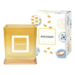 AVA & MAY CA-PDN-200 Wachskerze Quadratisch Vanille, Zucker, Zimt Orange 1 Stück(e)