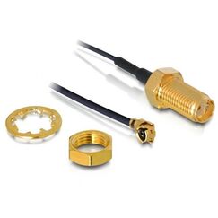 DeLOCK 88417 Drahtverbinder I-PEX M / SMA F Schwarz
