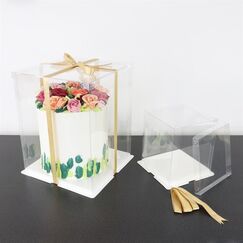 PME CCB12 Kuchenbehälter Quadratisch Transparent