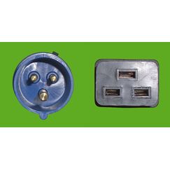 Diggelmann CEE16AC19-3 Stromkabel Schwarz 3 m IEC 309 C19-Koppler, Farbe: Schwarz, Länge: 3 m