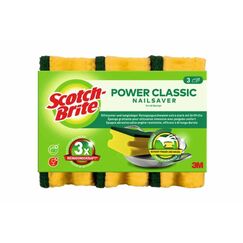 Scotch-Brite Classic Schwamm Rechteckig Schaum Grün, Gelb 3 Stück(e)