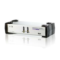 ATEN CS1742 Tastatur/Video/Maus (KVM)-Switch Silber