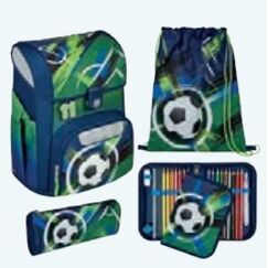 Scooli Fussball Schulranzen-Set Junge Mehrfarbig