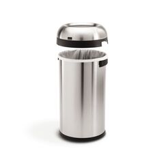 simplehuman CW1407 Mülleimer 60 l Rund Edelstahl