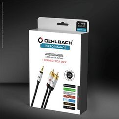 OEHLBACH D1C60002 Audio-Kabel 1,5 m 3.5mm 2 x RCA Schwarz