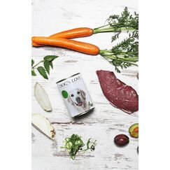Dog's Love DA00400DE Hunde-Dosenfutter Hirsch, Wildfleisch Adult 400 g