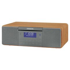 Sangean DDR-47BT Tragbares Stereosystem Digital 14 W DAB+, FM Grau, Walnuss Playback MP3