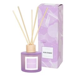 AVA & MAY DI-VL26-100 Duftölverteiler Duftflasche Rattan, Holz Violett