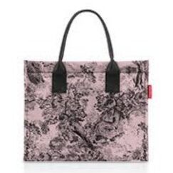Reisenthel daily shopper Schwarz, Pink Stoffbeutel