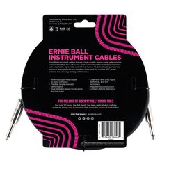 Ernie Ball P06048 Audio-Kabel 3 m 6.35mm Schwarz