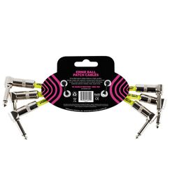 Ernie Ball P06050 Audio-Kabel 0,1 m 6.35mm Schwarz, Gelb