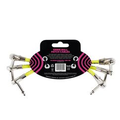 Ernie Ball P06059 Audio-Kabel 0,1 m 6.35mm Schwarz, Gelb