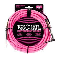 Ernie Ball P06078 Audio-Kabel 3,05 m 6.35mm Pink
