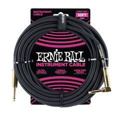 Ernie Ball P06081 Audio-Kabel 3,05 m 6.35mm Schwarz