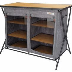 Eurotrail ETCF2041 Schwarz, Grau, Holz 6 Regale Faltbar