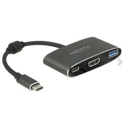 DeLOCK 62991 USB-Grafikadapter 3840 x 2160 Pixel Grau