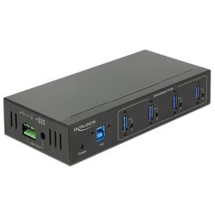 DeLOCK 63309 Schnittstellen-Hub USB 3.2 Gen 1 (3.1 Gen 1) Type-B 5000 Mbit/s Schwarz