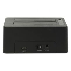 DeLOCK 63957 Speicherlaufwerk-Docking-Station USB 3.2 Gen 2 (3.1 Gen 2) Type-C Schwarz