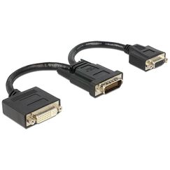 DeLOCK 65555 Videokabel-Adapter 0,2 m DMS DVI-I Schwarz