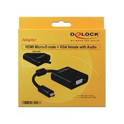 DeLOCK 65558 USB-Grafikadapter 1920 x 1080 Pixel Schwarz
