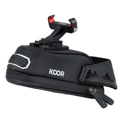 KOOR Melide Sattel Fahrradtasche Polyester, Velcro Schwarz