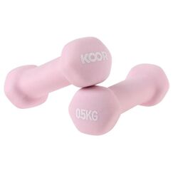 KOOR F00910 Hantel Kurzhantel mit festem Gewicht 500 g 2 Stück(e)
