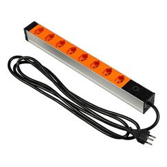 Furber. F01185 OR Stromverteilereinheit (PDU) 8 AC-Ausgänge Orange
