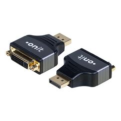 ONIT F01500 Kabeladapter DisplayPort DVI-D Schwarz, Grau