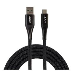 ONIT USB-Kabel A-M schwarz 1.2m USB Kabel USB 2.0 1,2 m USB A Micro-USB B 10 W