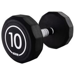 KOOR F02627 Hantel Kurzhantel mit festem Gewicht 10 kg