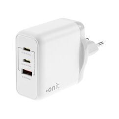 ONIT F02801 Ladegerät für Mobilgeräte Universal Schwarz AC Schnellladung Drinnen, Farbe: Weiß